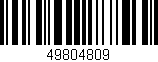 Código de barras (EAN, GTIN, SKU, ISBN): '49804809'