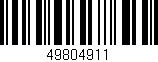 Código de barras (EAN, GTIN, SKU, ISBN): '49804911'