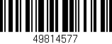 Código de barras (EAN, GTIN, SKU, ISBN): '49814577'