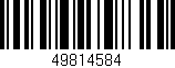 Código de barras (EAN, GTIN, SKU, ISBN): '49814584'