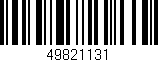 Código de barras (EAN, GTIN, SKU, ISBN): '49821131'