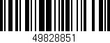 Código de barras (EAN, GTIN, SKU, ISBN): '49828851'