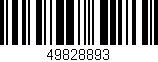 Código de barras (EAN, GTIN, SKU, ISBN): '49828893'
