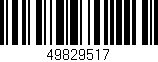 Código de barras (EAN, GTIN, SKU, ISBN): '49829517'