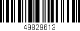 Código de barras (EAN, GTIN, SKU, ISBN): '49829613'