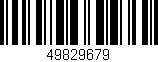 Código de barras (EAN, GTIN, SKU, ISBN): '49829679'