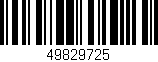 Código de barras (EAN, GTIN, SKU, ISBN): '49829725'