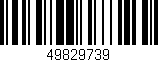 Código de barras (EAN, GTIN, SKU, ISBN): '49829739'