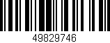 Código de barras (EAN, GTIN, SKU, ISBN): '49829746'