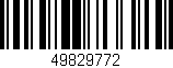 Código de barras (EAN, GTIN, SKU, ISBN): '49829772'