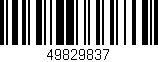 Código de barras (EAN, GTIN, SKU, ISBN): '49829837'