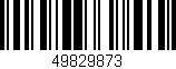 Código de barras (EAN, GTIN, SKU, ISBN): '49829873'