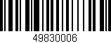Código de barras (EAN, GTIN, SKU, ISBN): '49830006'