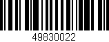 Código de barras (EAN, GTIN, SKU, ISBN): '49830022'