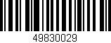 Código de barras (EAN, GTIN, SKU, ISBN): '49830029'