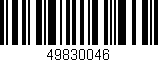 Código de barras (EAN, GTIN, SKU, ISBN): '49830046'