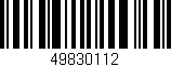 Código de barras (EAN, GTIN, SKU, ISBN): '49830112'