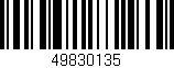 Código de barras (EAN, GTIN, SKU, ISBN): '49830135'