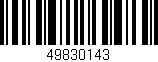 Código de barras (EAN, GTIN, SKU, ISBN): '49830143'