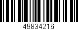 Código de barras (EAN, GTIN, SKU, ISBN): '49834216'