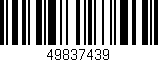Código de barras (EAN, GTIN, SKU, ISBN): '49837439'