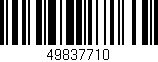 Código de barras (EAN, GTIN, SKU, ISBN): '49837710'