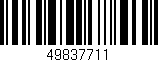 Código de barras (EAN, GTIN, SKU, ISBN): '49837711'