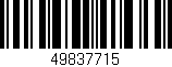 Código de barras (EAN, GTIN, SKU, ISBN): '49837715'