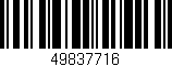 Código de barras (EAN, GTIN, SKU, ISBN): '49837716'