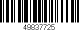 Código de barras (EAN, GTIN, SKU, ISBN): '49837725'