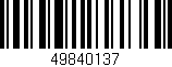 Código de barras (EAN, GTIN, SKU, ISBN): '49840137'