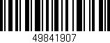 Código de barras (EAN, GTIN, SKU, ISBN): '49841907'
