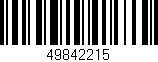 Código de barras (EAN, GTIN, SKU, ISBN): '49842215'