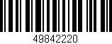 Código de barras (EAN, GTIN, SKU, ISBN): '49842220'