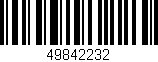 Código de barras (EAN, GTIN, SKU, ISBN): '49842232'