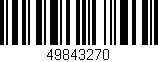 Código de barras (EAN, GTIN, SKU, ISBN): '49843270'