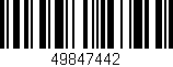 Código de barras (EAN, GTIN, SKU, ISBN): '49847442'