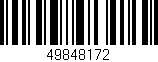 Código de barras (EAN, GTIN, SKU, ISBN): '49848172'