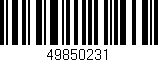 Código de barras (EAN, GTIN, SKU, ISBN): '49850231'