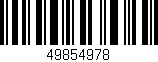 Código de barras (EAN, GTIN, SKU, ISBN): '49854978'