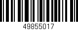 Código de barras (EAN, GTIN, SKU, ISBN): '49855017'