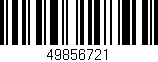 Código de barras (EAN, GTIN, SKU, ISBN): '49856721'