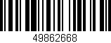 Código de barras (EAN, GTIN, SKU, ISBN): '49862668'