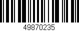 Código de barras (EAN, GTIN, SKU, ISBN): '49870235'
