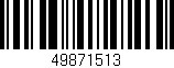 Código de barras (EAN, GTIN, SKU, ISBN): '49871513'