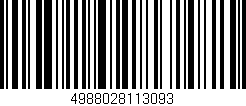 Código de barras (EAN, GTIN, SKU, ISBN): '4988028113093'