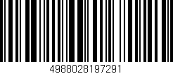 Código de barras (EAN, GTIN, SKU, ISBN): '4988028197291'