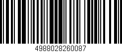 Código de barras (EAN, GTIN, SKU, ISBN): '4988028260087'