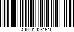Código de barras (EAN, GTIN, SKU, ISBN): '4988028261510'
