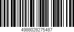 Código de barras (EAN, GTIN, SKU, ISBN): '4988028275487'